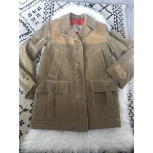 Invertere The Squire Corduroy Wool Lined Hunting Shooting Jacket VTG England